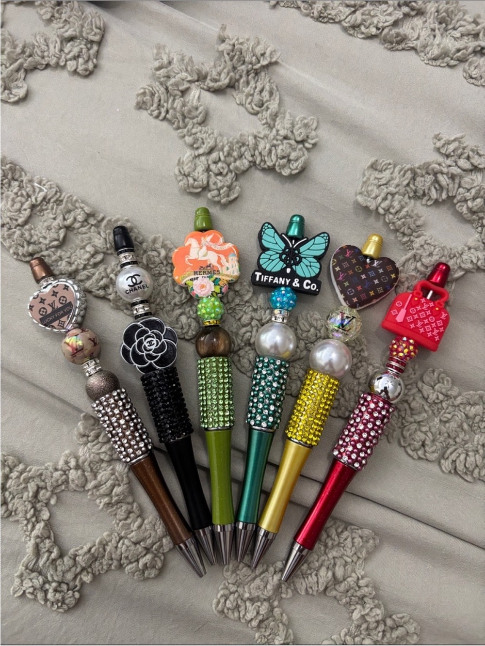 Crystal Accent Fashion Pen - Assorted styles and Colors - choose 1